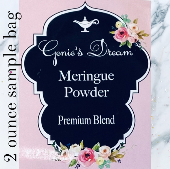 SAMPLE Genie's Dream Premium Meringue Powder 2 oz pouch